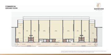 Floor Plan in 1 BHK Apartment at Saksham Heights, Dhansar – for Sale