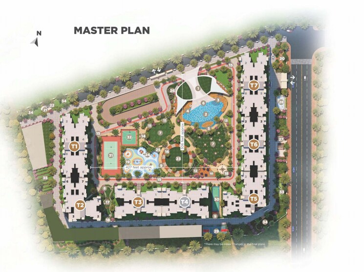Master Plan, vtp-earth-one 2 Bedroom 860 Sq.Ft. Apartment In Mahalunge Pune 9781430