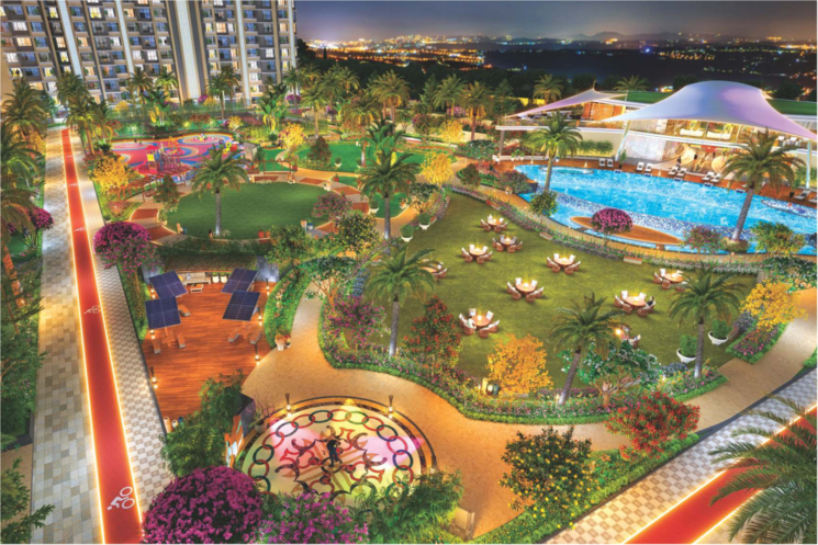 Garden, vtp-earth-one 2 Bedroom 860 Sq.Ft. Apartment In Mahalunge Pune 9781430