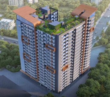 1 BHK Apartment – Exterior View View at Rockline The Meridian Towers, Ghatkopar West - for Sale