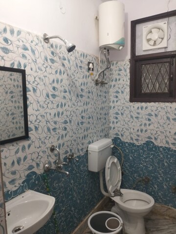 Bathroom in 2 BHK Builder Floor at Acharya Niketan – for Rent