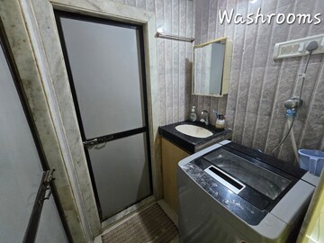 Bathroom in 1 BHK Apartment at Lok Darshan, Andheri East – for Rent