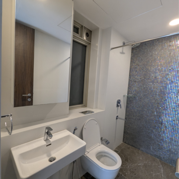 Bathroom in 2 BHK Apartment at Lodha Kiara, Worli – for Rent
