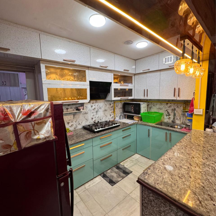 Kitchen, malviya nagar 3 Bedroom 1000 Sq.Ft. Builder Floor In Malviya Nagar Delhi 9783663