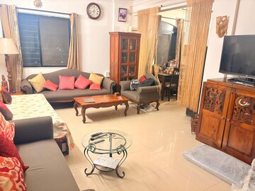 Living Room in 2 BHK Apartment at Goel Ganga Orchard, Mundhwa – for Rent