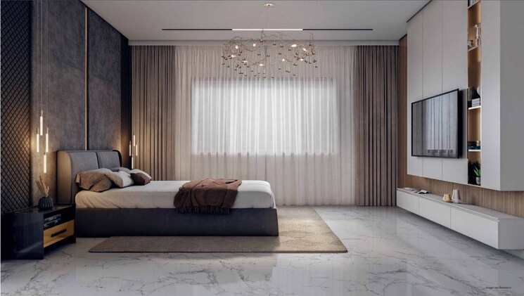 Bedroom, kokapet 3 Bedroom 3860 Sq.Ft. Apartment In Kokapet Hyderabad 9784578