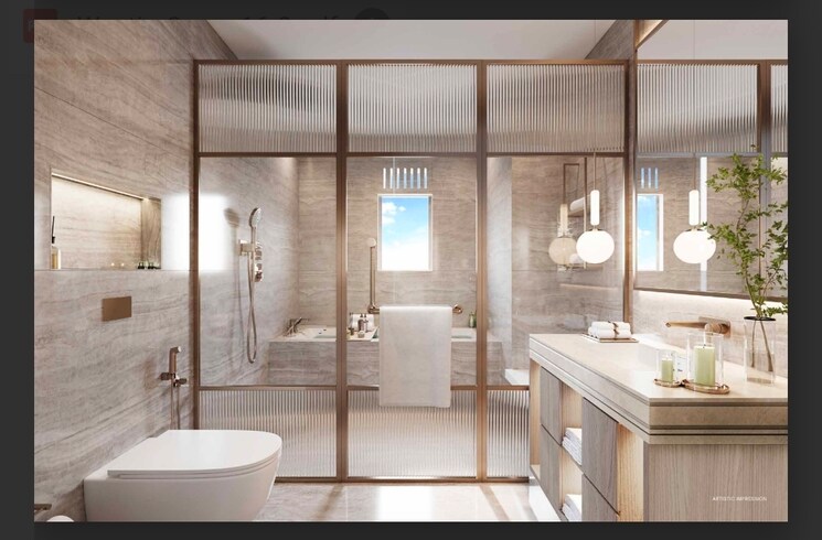Bathroom, whiteland-urban-resort 4 Bedroom 3987 Sq.Ft. Apartment In Sector 103 Gurgaon 9793371