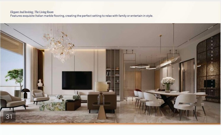 Living Room, landmark-skyvue 3 Bedroom 2920 Sq.Ft. Apartment In Sector 103 Gurgaon 9793584