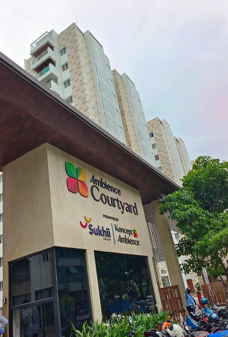 Exterior View, ambience-courtyard 2.5 Bedroom 1245 Sq.Ft. Apartment In Manikonda Hyderabad 9794380