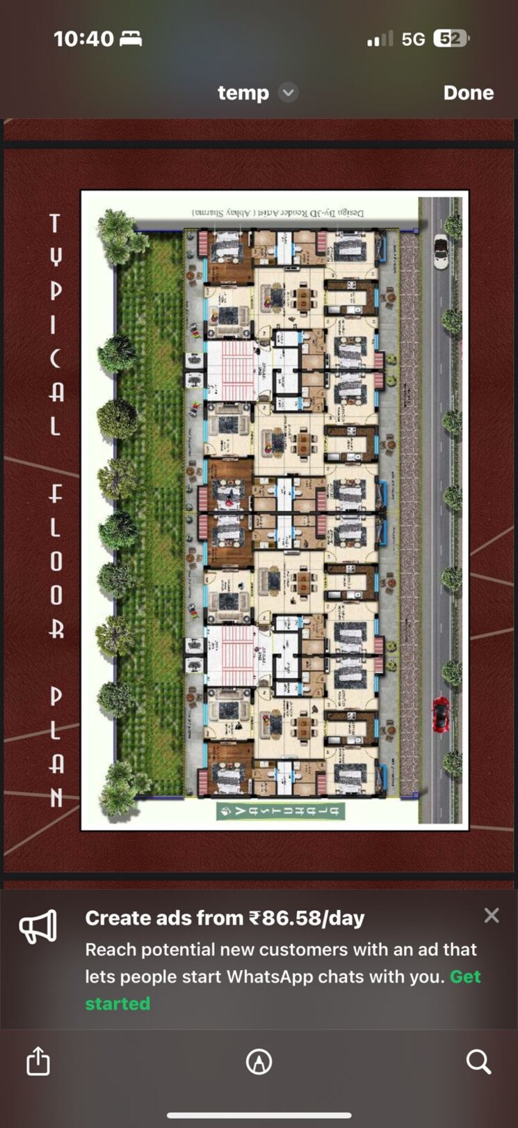 Exterior View, tdi-the-retreat 3 Bedroom 260 Sq.Yd. Builder Floor In Sector 89 Faridabad 9794865