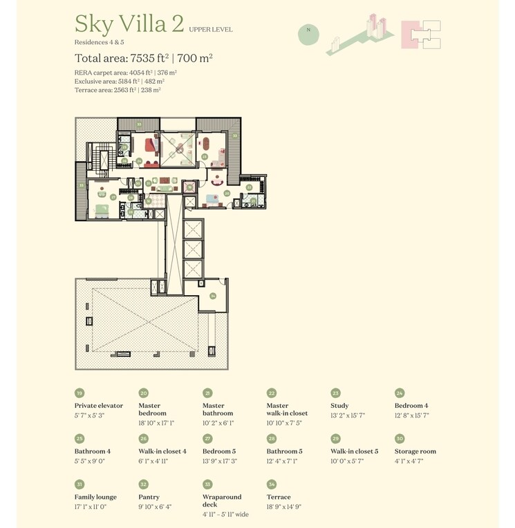 Floor Plan, max-estate-360 5 Bedroom 7535 Sq.Ft. Villa In Sector 36a Gurgaon 9796346