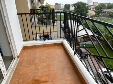 Balcony in 3 BHK Apartment at Nilaya Greens, Raj Nagar Extension – for Rent