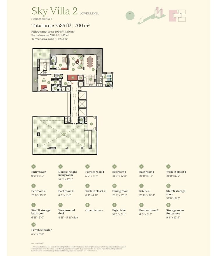 Floor Plan, max-estate-360 5 Bedroom 7535 Sq.Ft. Villa In Sector 36a Gurgaon 9799426