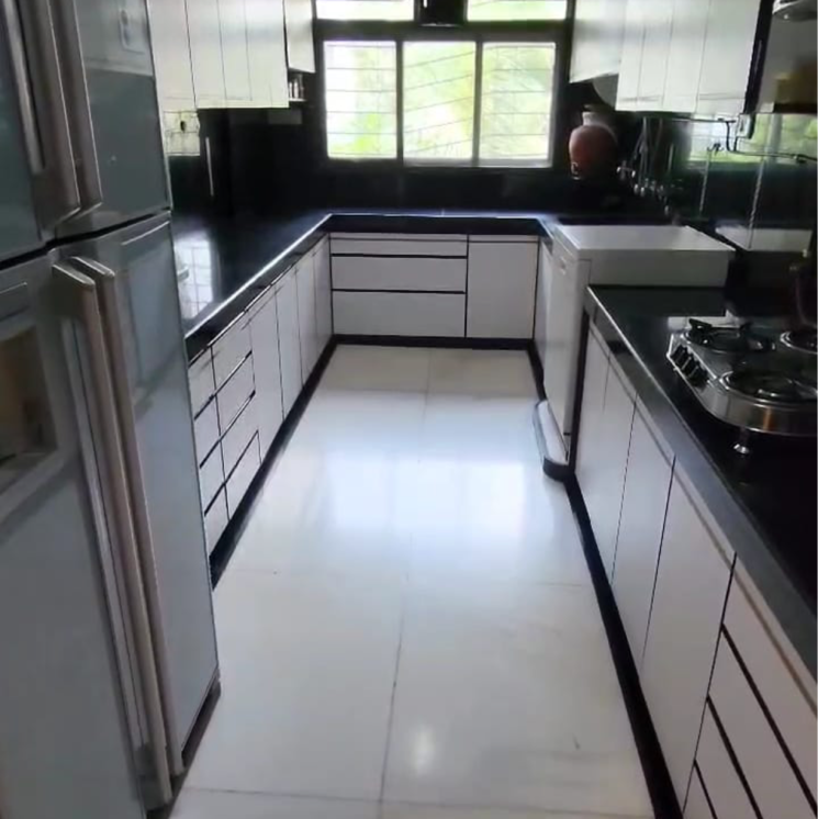 Kitchen, juhu 4 Bedroom 1600 Sq.Ft. Apartment In Juhu Mumbai 9802788