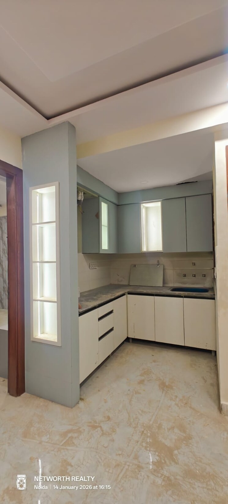 Kitchen, sector 73 3 Bedroom 1300 Sq.Ft. Builder Floor In Sector 73 Noida 9804991