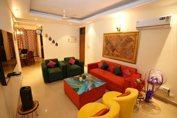 Living Room, golden-sand-apartments 4 Bedroom 2250 Sq.Ft. Penthouse In Dhakoli Zirakpur 9807996