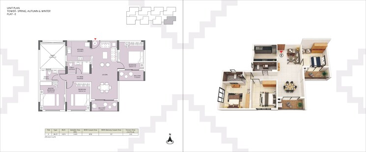 Floor Plan, devidanga 3 Bedroom 1496 Sq.Ft. Apartment In Devidanga Siliguri 9808893