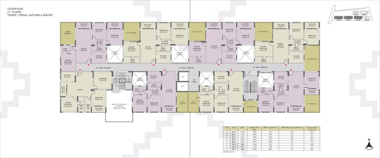 Floor Plan, devidanga 3 Bedroom 1496 Sq.Ft. Apartment In Devidanga Siliguri 9808893