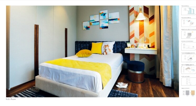 Bedroom, krisumi-waterfall-residences 3 Bedroom 2503 Sq.Ft. Apartment In Sector 36a Gurgaon 9811943