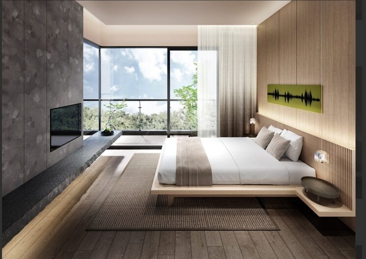 Bedroom, krisumi-waterside-residences 3 Bedroom 2700 Sq.Ft. Apartment In Sector 36a Gurgaon 9812208