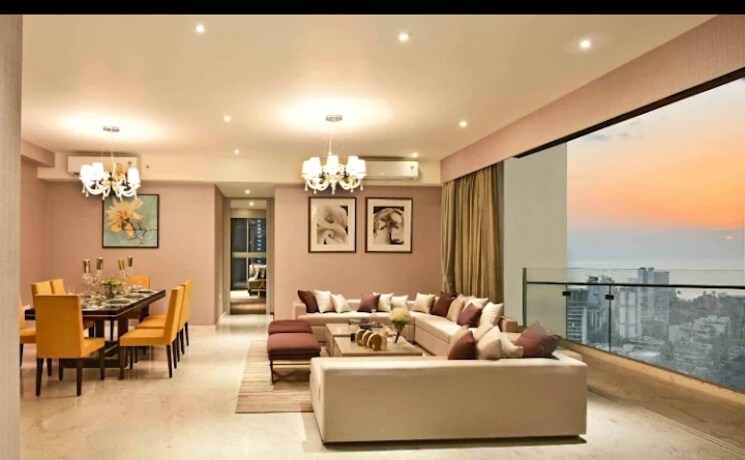 Living Room, runwals-the-reserve 3 Bedroom 1475 Sq.Ft. Apartment In Worli Mumbai 9813486