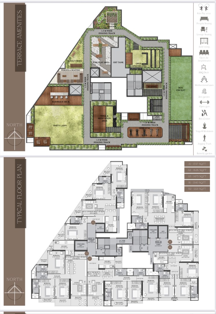 Master Plan, shree-suraj-park-grandeur 5 Bedroom 2561 Sq.Ft. Apartment In Vile Parle West Mumbai 9816068
