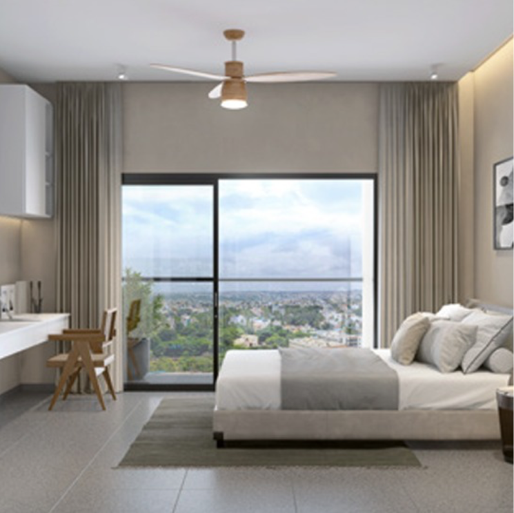 Bedroom, birla-niyaara 3 Bedroom 1150 Sq.Ft. Apartment In Kamala Mill Mumbai 9817874
