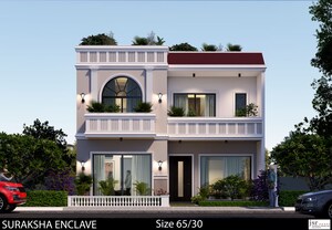 3 BHK Villa – Exterior View View at Omega Suraksha Enclave, Mohanlalganj - for Sale