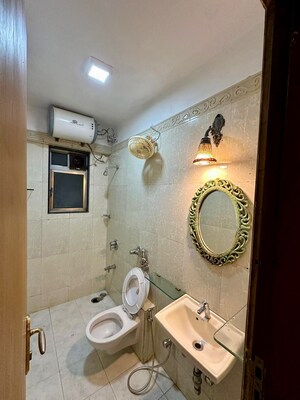 Bathroom in 2 BHK Apartment at Fortune Heritage, Bandra West – for Rent