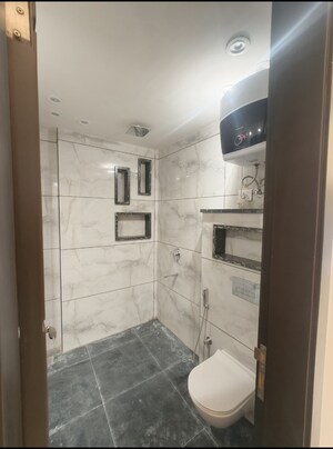Bathroom in 4 BHK Builder Floor at Chattarpur – for Rent