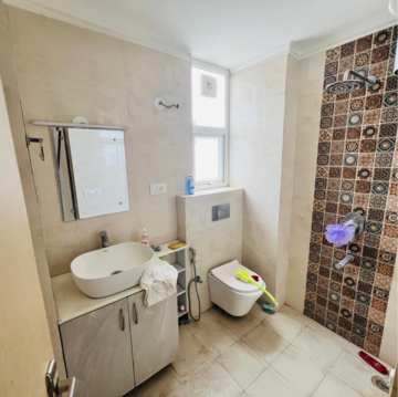 Bathroom in 3 BHK Apartment at Ram Shanti Apartment, Sarswati Kunj ii – for Rent