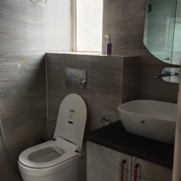 Bathroom in 3 BHK Apartment at Unitech Escape, Rosewood City – for Rent