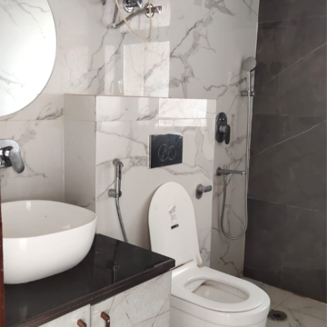 Bathroom in 3 BHK Apartment at Unitech Escape, Rosewood City – for Rent