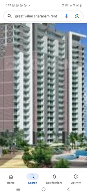 3 BHK Apartment For Rent in Amrapali Heartbeat City, Sector 107