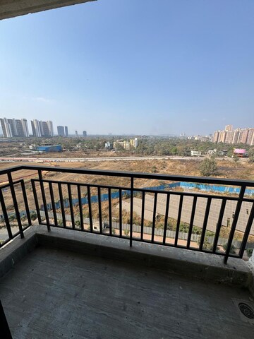 Balcony in 3 BHK Apartment at Runwal Gardens, Dombivli East – for Rent