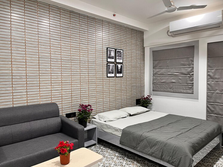 Bedroom, purva-silversands Studio 550 Sq.Ft. Apartment In Mundhwa Pune 9833830