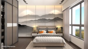 Bedroom in 2 BHK Apartment at Wadhwa Dukes Horizon, Chembur – for Rent