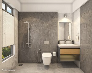 Bathroom in 2 BHK Apartment at Wadhwa Dukes Horizon, Chembur – for Rent