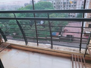 Balcony in 2 BHK Apartment at Raheja Heights Phase 2, Goregaon East – for Rent