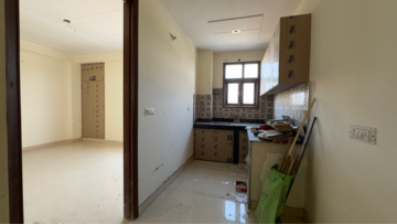 Kitchen in 1 BHK Builder Floor at Palm Residency Chhatarpur, Rajpur Khurd Extension – for Rent