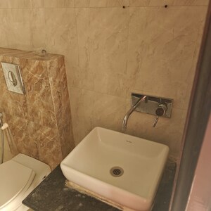 Bathroom in 3 BHK Apartment at Amrapali Royal, Vaibhav Khand – for Rent