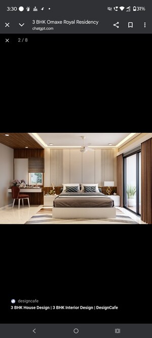 Bedroom in 3 BHK Apartment at Omaxe Royal Residency Faridabad, Sector 79 – for Sale