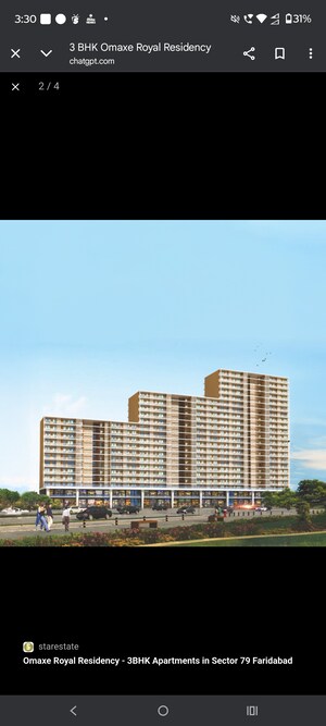 3 BHK Apartment – Exterior View View at Omaxe Royal Residency Faridabad, Sector 79 - for Sale