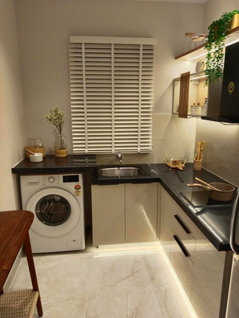 Kitchen, sheth-codename-younique 3 Bedroom 1050 Sq.Ft. Apartment In Sion Mumbai 9835983