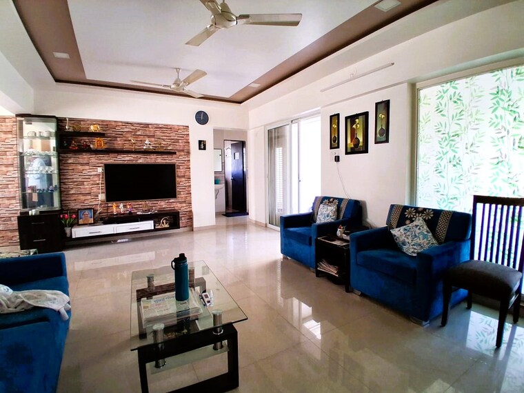 Living Room, karve nagar 3 Bedroom 1221 Sq.Ft. Apartment In Karve Nagar Pune 9835993