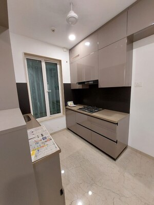 Kitchen in 2 BHK Apartment at Aurum Q Residences, Ghansoli – for Rent