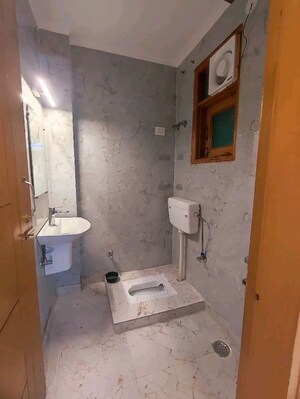 Bathroom in 2 BHK Builder Floor at Chattarpur – for Rent