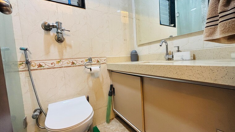 Bathroom, lake-florence 2 Bedroom 885 Sq.Ft. Apartment In Powai Mumbai 9840775