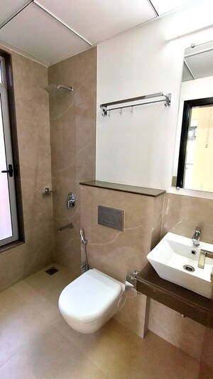 Bathroom in 2 BHK Apartment at Piramal Revanta, Mulund West – for Rent