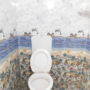 Bathroom in 3 BHK Builder Floor at Kondapur – for Rent